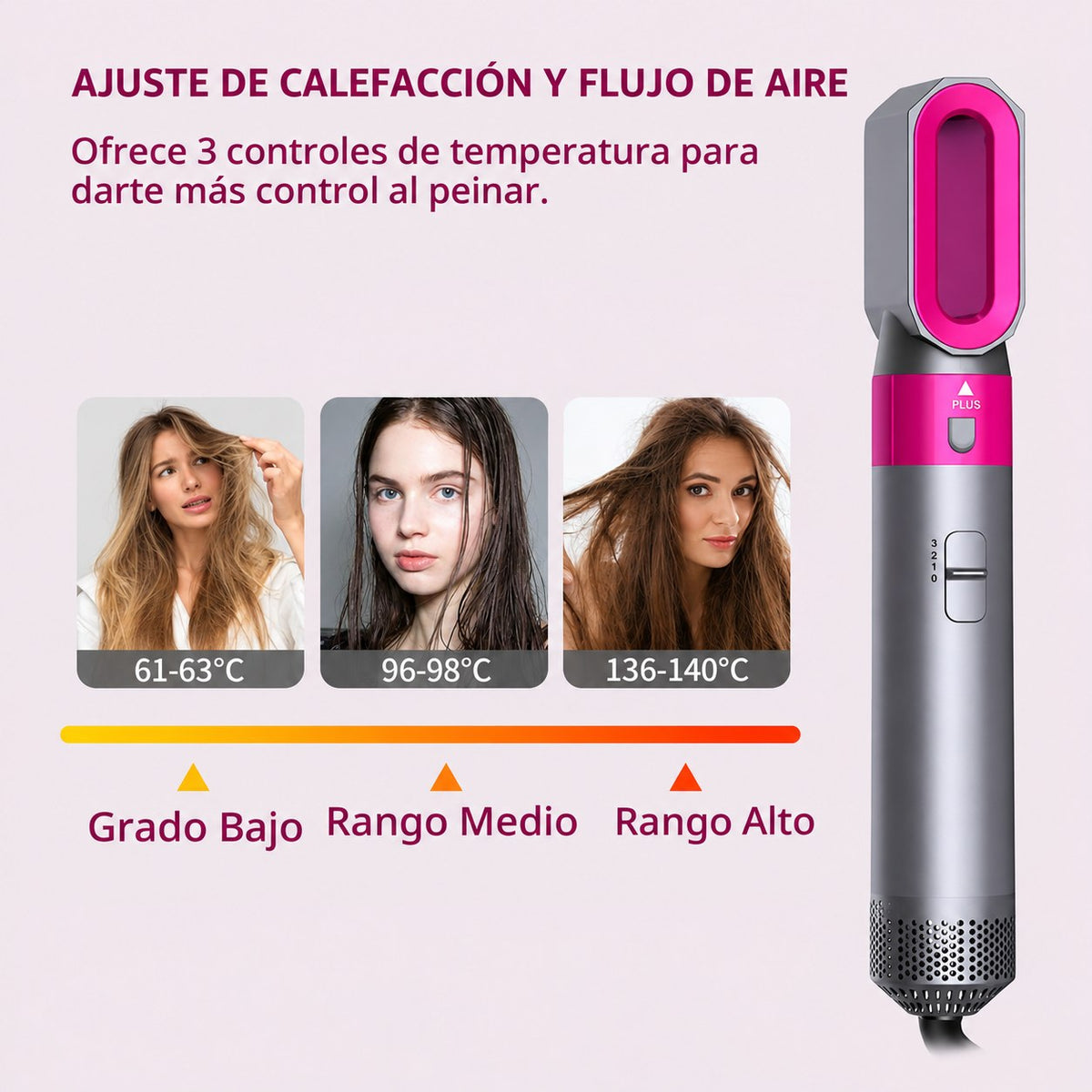 Secador de Pelo Profesional Smallwell con Cepillo