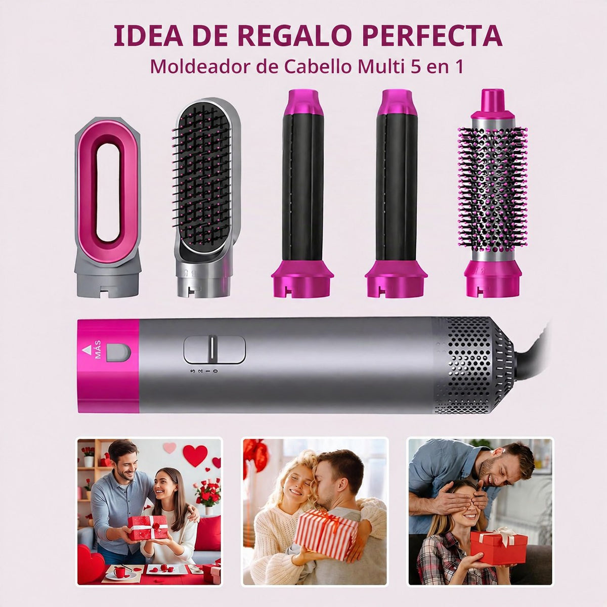 Secador de Pelo Profesional Smallwell con Cepillo